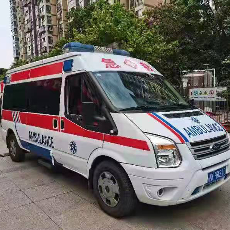 江津长途救护车护送病人返乡